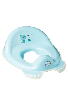 Накладка на унитаз Tega DOG & CAT PK-002-101 голубая нескользящая, арт. 681393