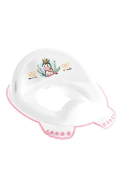 Накладка на унитаз Tega WILD & FREE Anti-slip UNICORN DZ-002-103 бело-розовая, арт. 681311