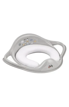 Накладка на унітаз м'яка Maltex Zebra Padded toilet trainer seat 6181_90 (сірий)