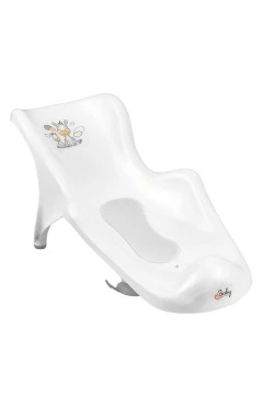 Горка для купания с антискользящим ковриком Maltex Zebra Bath cradle with anti-slip mat 6654_60 white (белый)