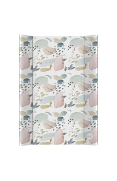 Повивальна дошка жорстка Ceba Baby Hard short changing pad (50x70 cm) W-204-000-757 ultra light drops and dots