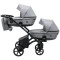 Коляска 2 в 1 для двойни Bair Kiwi DUO Soft BKP-218 серый, арт. 681104