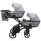 Коляска 2 в 1 для двойни Bair Kiwi DUO Soft BKP-218 серый, арт. 681104