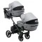 Коляска 2 в 1 для двойни Bair Kiwi DUO Soft BKP-218 серый, арт. 681104