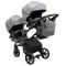 Коляска 2 в 1 для двойни Bair Kiwi DUO Soft BKP-218 серый, арт. 681104