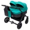 Коляска 2 в 1 для двойни Bair Sorento DUO BS-01 бирюзовый / графит, бирюзовый с графитовым, 681661 купить в Украине, цена | NaDitok