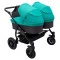 Коляска 2 в 1 для двойни Bair Sorento DUO BS-01 бирюзовый / графит, бирюзовый с графитовым, 681661 купить в Украине, цена | NaDitok