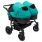 Коляска 2 в 1 для двойни Bair Sorento DUO BS-01 бирюзовый / графит, бирюзовый с графитовым, 681661 купить в Украине, цена | NaDitok