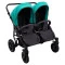 Коляска 2 в 1 для двойни Bair Sorento DUO BS-01 бирюзовый / графит, бирюзовый с графитовым, 681661 купить в Украине, цена | NaDitok