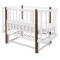 Ліжко Babyroom Луна LU-2 маятник білий / венге, арт. 681890