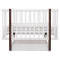 Ліжко Babyroom Луна LU-3 маятник, ящик білий / венге, арт. 681895