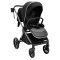 Коляска 2 в 1 Bair Pixel PL-01 чёрный, арт. 681851