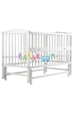 Кровать Babyroom Веселка маятник, откидной бок DVMO-2  бук белый