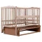Ліжко Babyroom Веселка маятник, відкидний бік DVMO-2 бук світлий (натуральний)