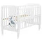 Кровать Babyroom Жирафик откидной бок, колеса DJO-01  бук белый,  код товара: 625356