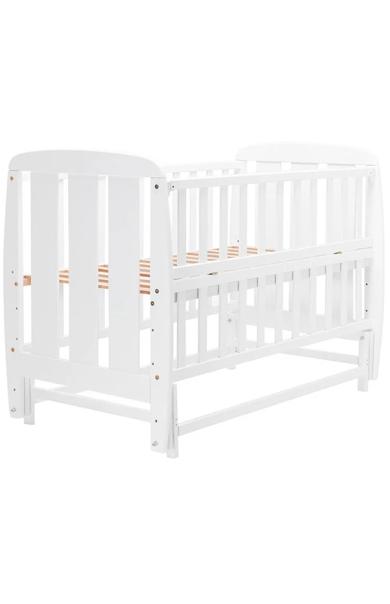 Кровать Babyroom Шарик SH-02 маятник, откидной бок  бук белый,  код товара: 625943