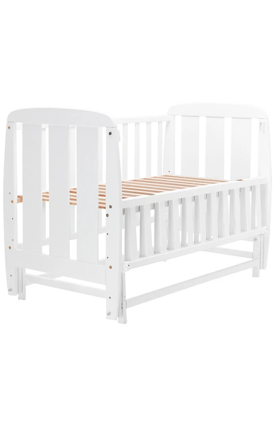 Кровать Babyroom Шарик SH-02 маятник, откидной бок  бук белый,  код товара: 625943