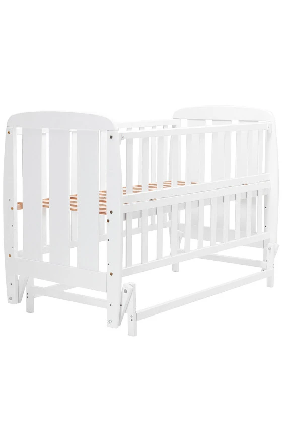 Кровать Babyroom Шарик SH-02 маятник, откидной бок  бук белый,  код товара: 625943