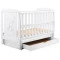 Кровать Babyroom Умка, маятник, ящик, откидной бок DUMYO-3 бук белый, арт. 626201