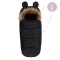 Зимний конверт MoMi Sleeping bag black, арт. AKCE00032