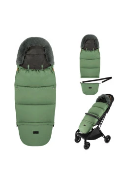 Зимний конверт MoMi Sleeping bag 2в1 green, арт. AKCE00051
