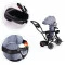 Велосипед з поворотным сидением Ecotoys Comfort Grey,  код товара: JM-066-9 GREY