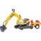 Экскаватор с прицепом Falk Super Builder 140A (цвет – желтый),  код товара: 140A