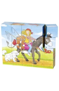 goki кубики дерев'яні peggy diggledey, арт. 57738G