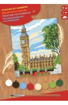 Sequin Art набор для творчества PAINTING BY NUMBERS JUNIOR биг бен, арт. SA1331