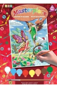 Sequin Art набор для творчества PAINTING BY NUMBERS JUNIOR феи, арт. SA0126