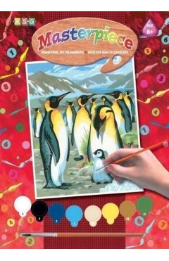 Sequin Art набір для творчості PAINTING BY NUMBERS JUNIOR пінгвіни, арт. SA0033