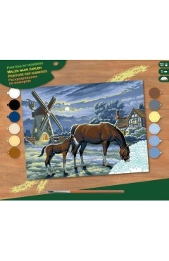 Sequin Art набір для творчості PAINTING BY NUMBERS SENIOR вечірнє пасовище, арт. SA0429