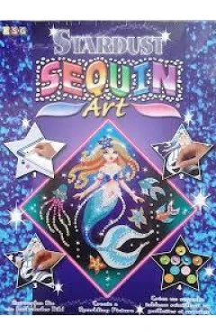 Sequin Art набор для творчества stardust русалка, арт. SA1013