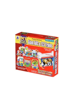 Same Toy Пазл Большой поезд Букв и Цифр