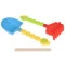 Same Toy набор для игры с песком - ведерко рожеве (8 од.), арт. 976Ut-1