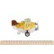 Same Toy Самолет металлический инерционный Aircraft со светом и звуком (желтый), арт. SY8015Ut-1