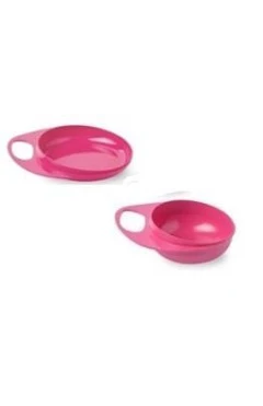 Nuvita тарілка для годування Easy Eating (2 шт. глибока та мілка) [NV8461pink]