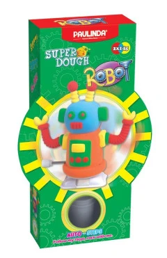 PAULINDA Маса для ліплення Super Dough Robot заводний механізм (крокує) (оранжевий)
