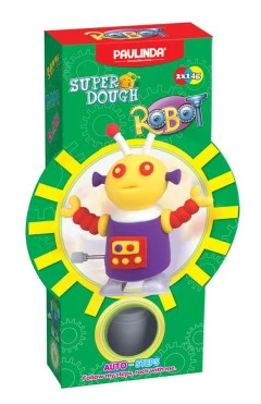 PAULINDA Масса для лепки Super Dough Robot заводной механизм (шагает) (фиолетовый)