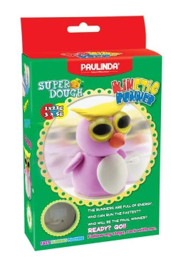 PAULINDA Масса для лепки Super Dough Running Race Сова заводной механизм