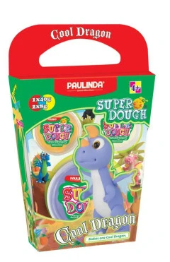 PAULINDA Масса для лепки Super Dough Cool Dragon Дракон (фиолетовый)