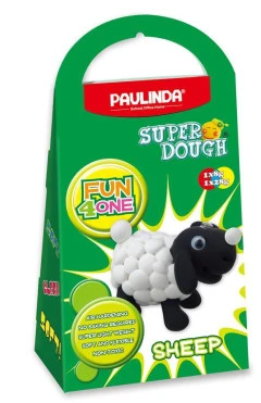 PAULINDA Масса для лепки Super Dough Fun4one Овечка (подвижные глаза)