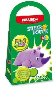 PAULINDA Маса для ліплення Super Dough Fun4one Носоріг (рухливі очі)