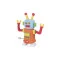 PAULINDA Маса для ліплення Super Dough Robot заводний механізм (крокує) (оранжевий)