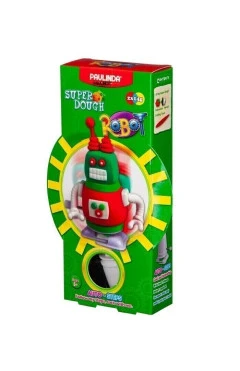 PAULINDA Масса для лепки Super Dough Robot заводной механизм (шагает) (красный)