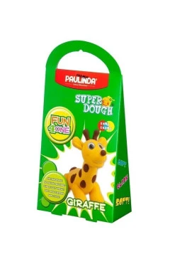 PAULINDA Масса для лепки Super Dough Fun4one Жираф (подвижные глаза)