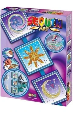Sequin Art набор для творчества seasons космос, солнце, луна и звезды, арт. SA1511