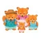 Li`l Woodzeez набор фигурок - семья лисичек, арт. 6483