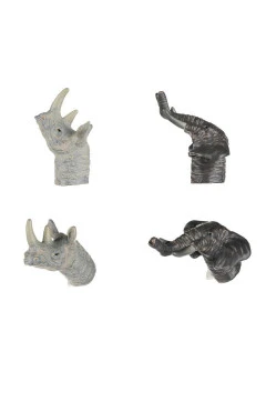 Same Toy пальчиковий театр 2 од., носоріг і слон, арт. X241UT-5