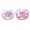Avent Пустышка ортодонтическая Ultra Air I love для девочек 0-6 мес 2шт, арт. SCF080/02